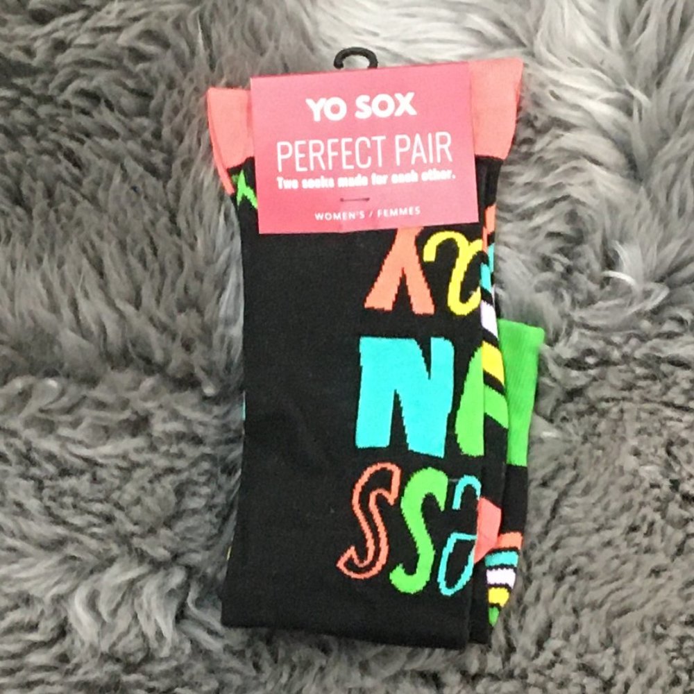 Yo Sox | Women's Perfect Pair Socks | Black | Size 6-10